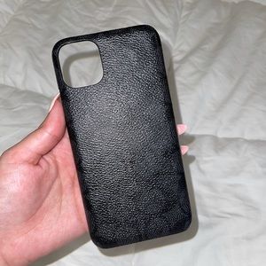 Black Coach iPhone Case
